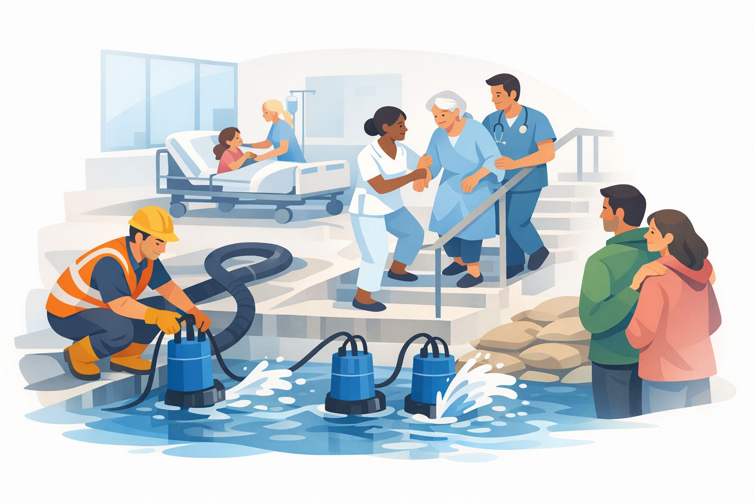 Dompelpompen voor een veilig Diakonessenhuis