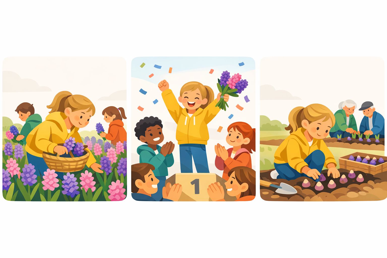 Jill wint 64e hyacintenwedstrijd voor basisscholen