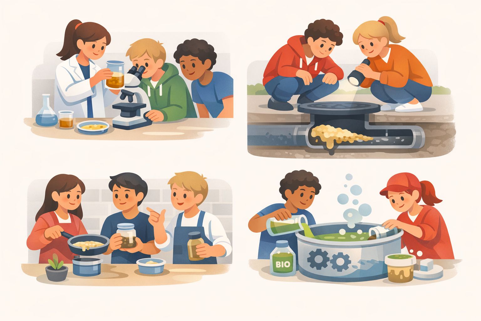 Leerlingen van het Berechja College onderzoeken impact van vet door riool spoelen en bedenken diverse mogelijke oplossingen