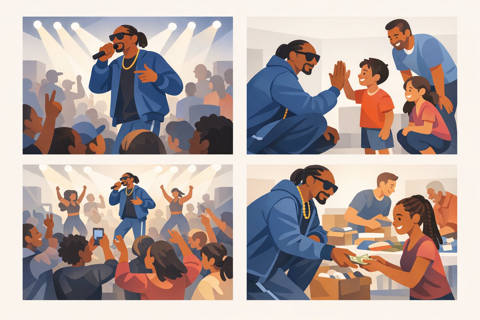 Snoop Dogg geeft een ronkend effectieve show voor 1.400 mensen in de Melkweg